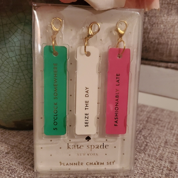 Kate Spade New York Planner Charm Set NWT - Picture 2 of 2
